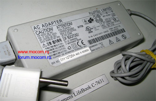  FS LifeBook C-7631: -   FMV-AC311S FPCAC23 CA01007-0850; 16V - 3.75A