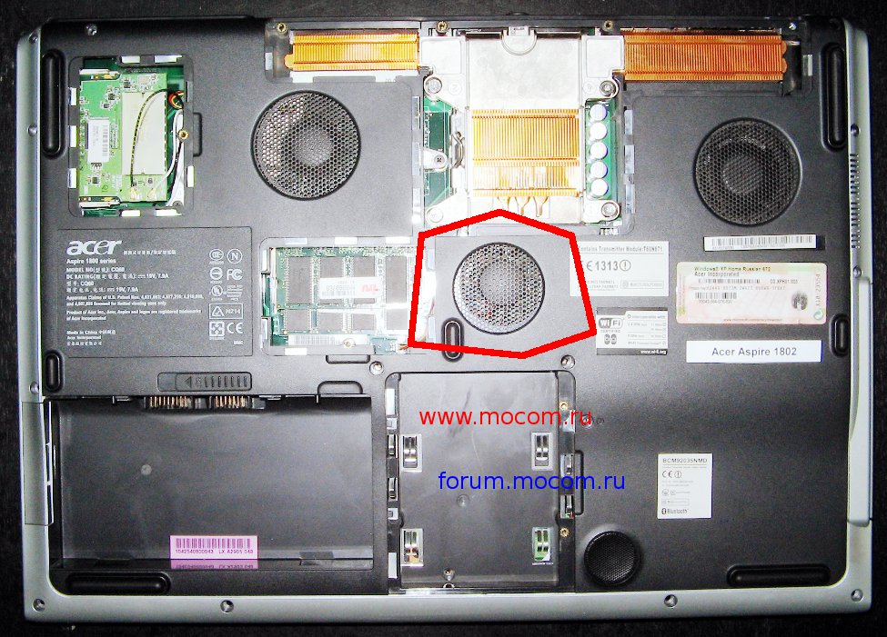  Acer Aspire 1802:  Forcecon DFC450705M30T (FD08-CCW); ATCQ604P000, DC 5V 0.4A