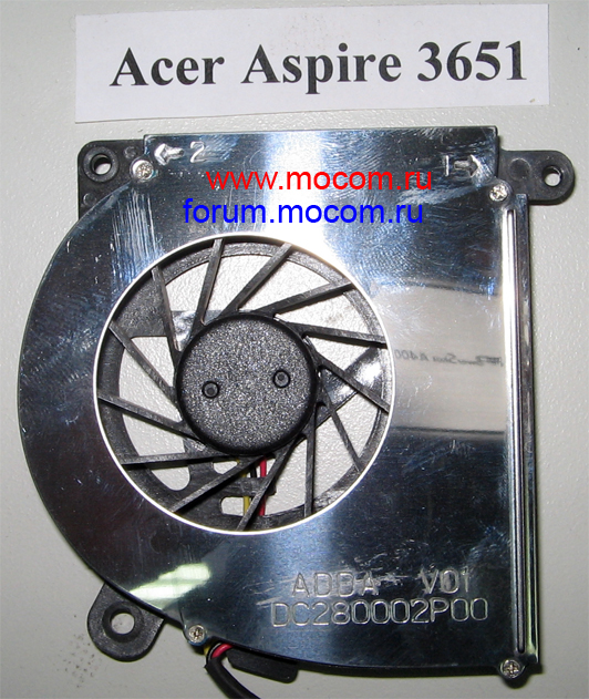  Acer Aspire 3650 / 3651:  /  / cooler ADDA AB7505HX-EB3, DC 5V - 0.27A