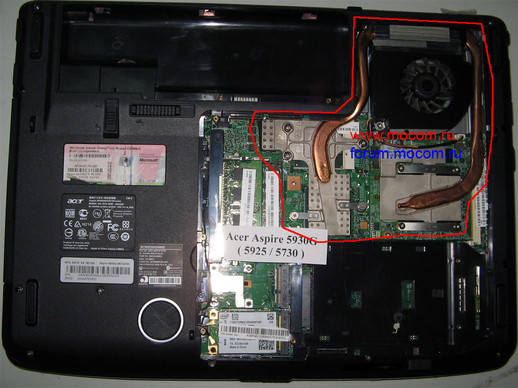  Acer Aspire 5930G:  FORCECON DFS551305MC0T, DC 5V 0.5A