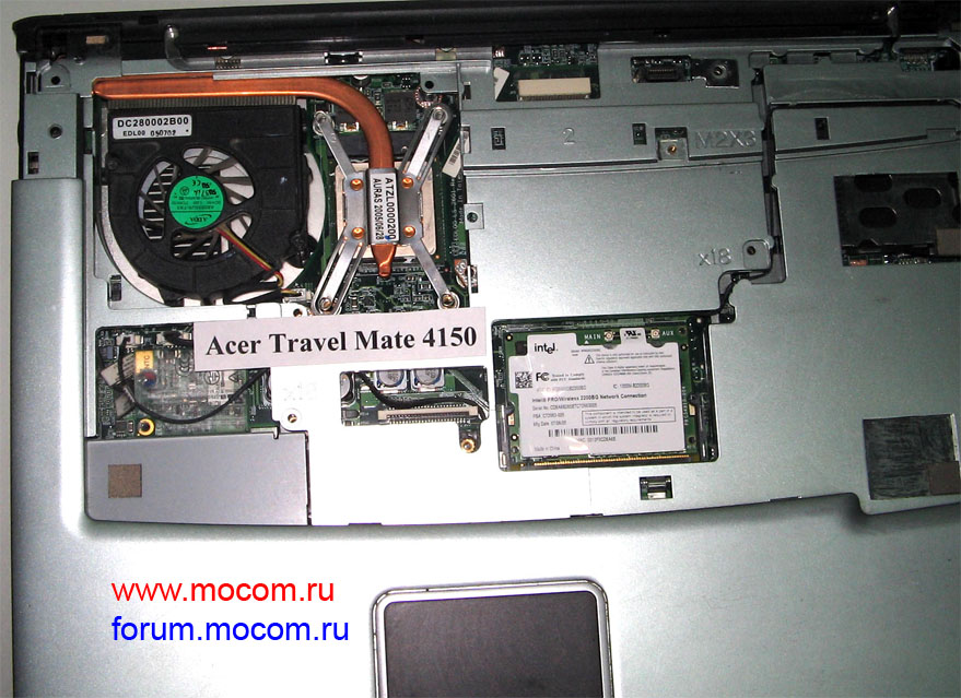  Acer TravelMate 4150:  /  ADDA AB0605UX-TB3, DC 5V 0.32A,   DC280002B00,   ATZL0000200 / ATZL0000100