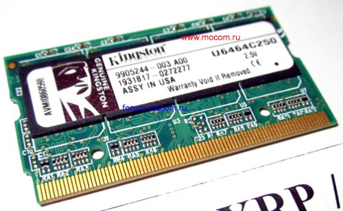 DDR MicroDIMM 172- PC2700 333MHz 512MB, Kingston U6464C250