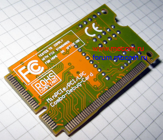 Notebook Combo Debug Card MINI-PCI / POST-