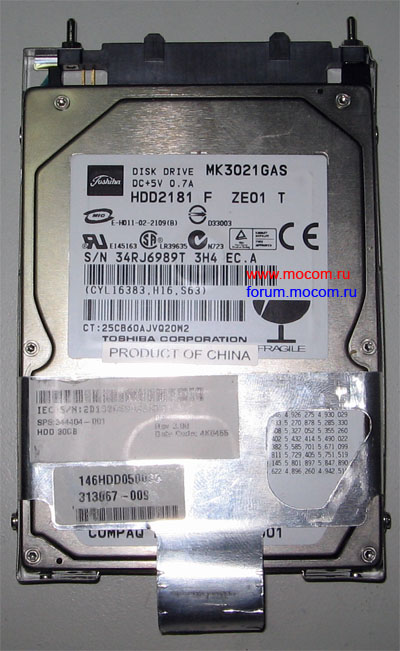HDD Toshiba MK3021GAS, 30GB, HDD2181, 5400 RPM