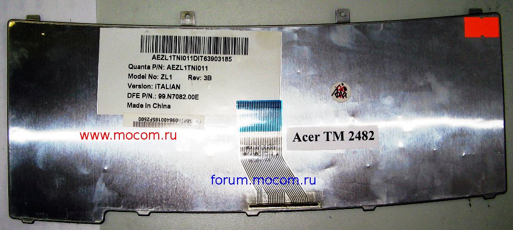  Acer TravelMate 2482WXMi:  AEZL1TNI011, 99.N7082.00E