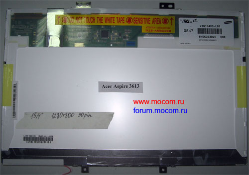 Acer Aspire 3613:  15.4" 1280x800, 30 pin, Samsung LTN154X3-L01
