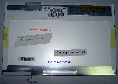 Compaq Presario CQ50:  15.4" 1280x800, 30 pin, ; Samsung LTN154AT07