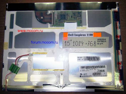  Dell Inspiron 1100:  15" LP150X2 (A2) 1024x768, 20 pin, , 