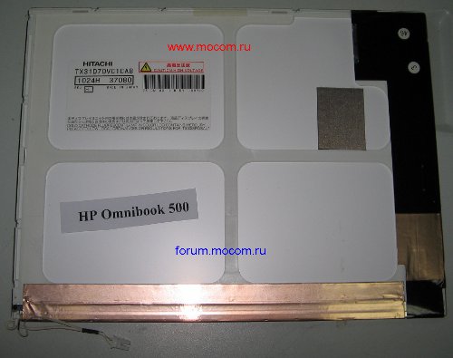  HP OmniBook 500:  12.1" 1024x768, HITACHI TX31D70VC1CAB