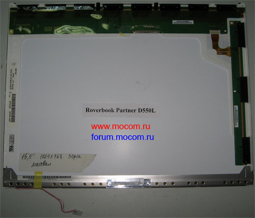  RoverBook Partner D550L / Fujitsu-Siemens Amilo Pro L6825:  15" 1024x768, 30 pin, , QUANTA QD15XL06