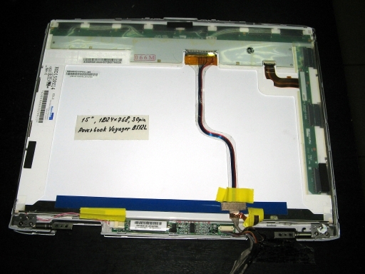  15.1" (1024x768), 30 pin, HSD150PX14   RoverBook Voyager B512L