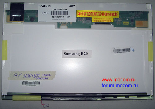  LTN141W1-L03 Samsung 14.1" (1280x800), 30 pin,    Samsung R20