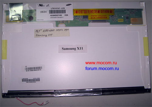  14.1" (1280x800), 30 pin, , LTN141W1-L03   Samsung X11