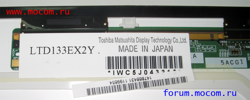  13.3" (1280x800), LTD133EX2Y   Sony VAIO VGN-S5HRP/B