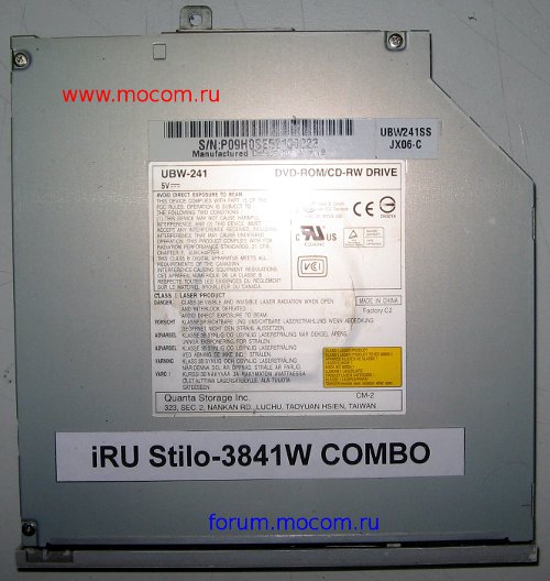  iRU Stilo-3841W COMBO: DVD/CD-RW UBW-241