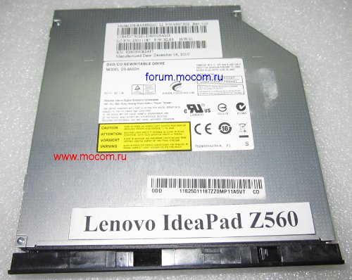  Lenovo IdeaPad Z560: DVD-RW DS-8A5SH SATA