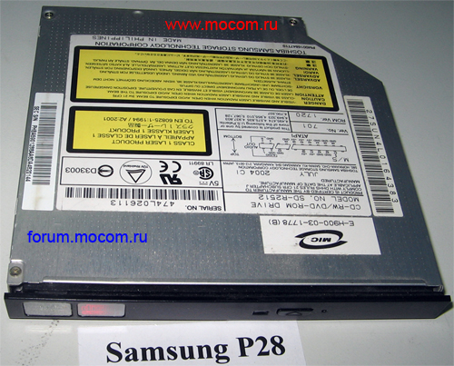 Samsung R510 / R730 / NP-R525: DVD-RW TS-L633