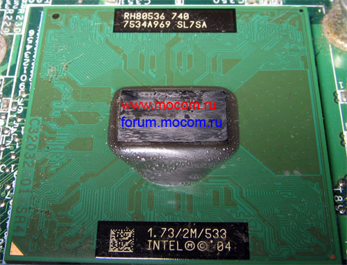  Acer Aspire 1640 / FS Amilo M3438G / Lenovo T43 / IBM ThinkPad T43, Sony VAIO VGN-FS315MR / PCG-7D9P:  Intel Pentium M 1.73GHz / 2MB / 533MHz, SL7SA