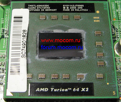  Fujitsu-Siemens Amilo Pa 2510:  AMD Turion 64 X2 Dual-Core Mobile, 2000MHz, TMDTL60HAX5DC