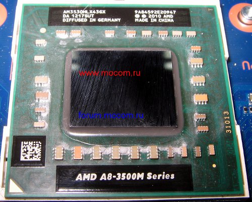  Samsung 305V NP305V5A:  AMD A8-3530MX AM3530HLX43GX; Socket FS1 722pin 1.9Ghz 4M