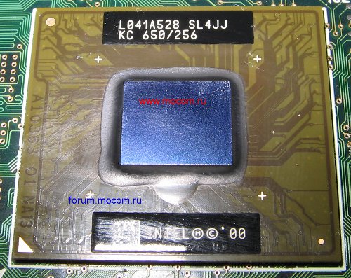  Toshiba Satellite 2805-s301:  Intel Mobile Pentium III, 650MHz, SL4JJ