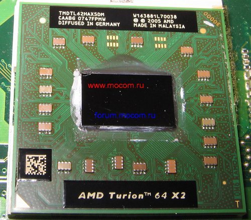  Toshiba Satellite A210-19D:  AMD Turion 64 X2 Mobile; TMDTL62HAX5DM, 2100MHz