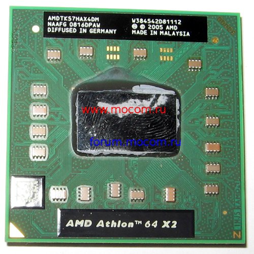  Toshiba Satellite A300D-11S / HP Pavilion dv6700:  AMD Athlon 64 X2, 1900MHz, AMDTK57HAX4DM