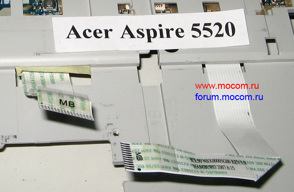  Acer Aspire 5520:  E235863 AMW 20798 80C 60V VW-1