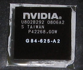 Acer Aspire 8920G:  nVIDIA G84-625-A2