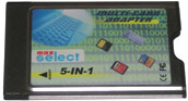 PCMCIA Multi-Card Adapter 5-in-1